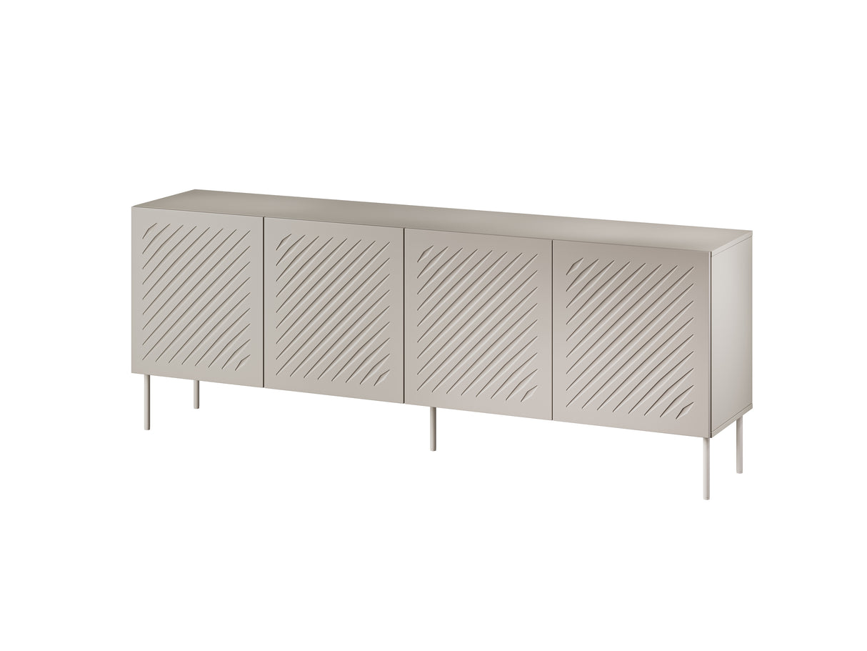 Sideboard Rivano 200×75×42cm – Schwarz matt