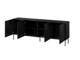 Sideboard Rivano 200×75×42cm – Schwarz matt