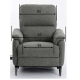 Davos Relaxsessel grau, mit Motor