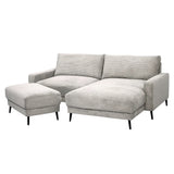 Arden Ecksofa Cordbezug grau  190 x 125 cm