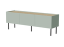 TV-Möbel VELINO 200×52×40 cm – Olive matt & Eiche