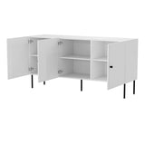 TV-Möbel, MAISON LINEA 150x50x45cm, Weiss matt