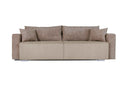 Tron Vita Sofa mit Bettauszug - rosa 245x94x76 cm