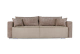 Tron Vita Sofa mit Bettauszug - rosa 245x94x76 cm