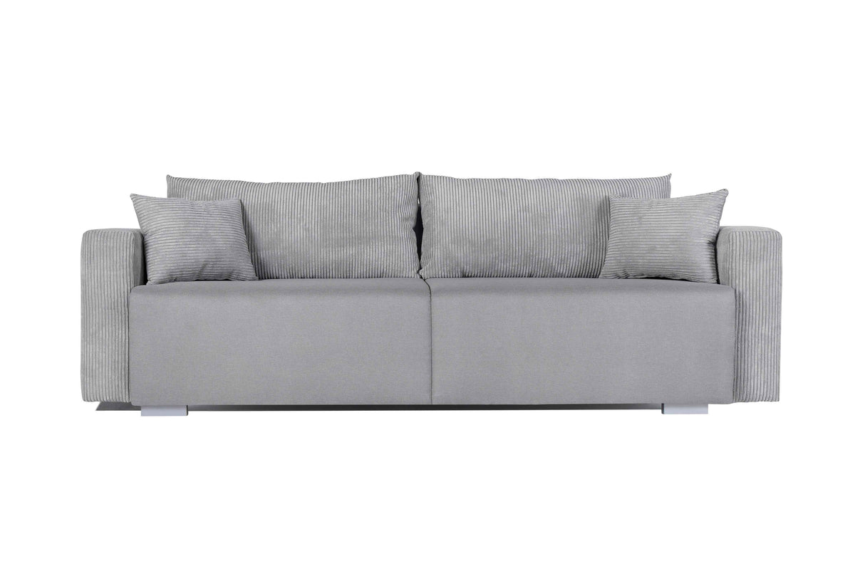 Tron Vita Sofa mit Bettauszug - grau 245x94x76 cm