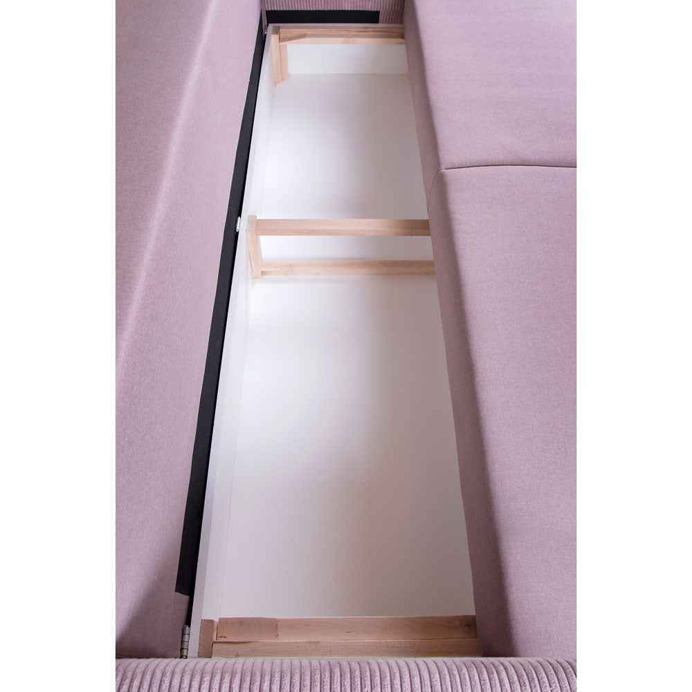 Tron Vita Sofa mit Bettauszug - Braun 245x94x76 cm