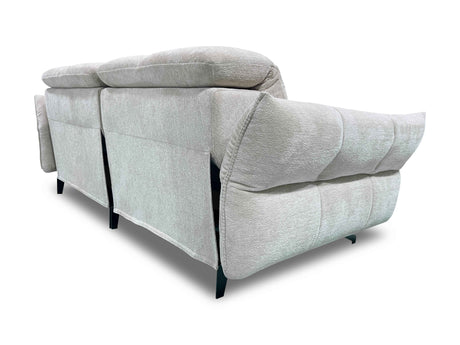 VANDEM Design Sofa grau Funktionssofa mit elektrischer Relaxfunktion
