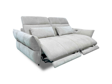 VANDEM Design Sofa grau Funktionssofa mit elektrischer Relaxfunktion