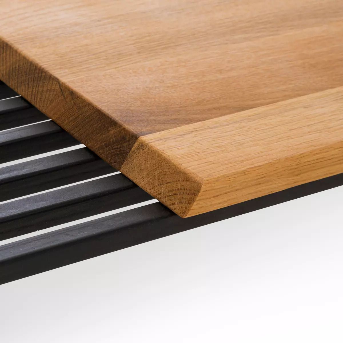 VARELLO Couchtisch Massiv Eiche 100x60x40 cm