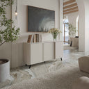 Vektor Design Kommode 150x75cm, Schwarz Struktur