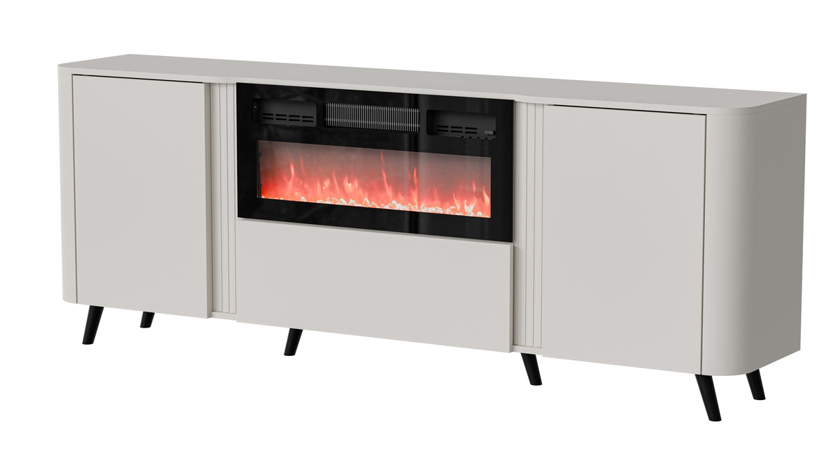 Vektor Sideboard 200cm+ Kamin, Kaschmir