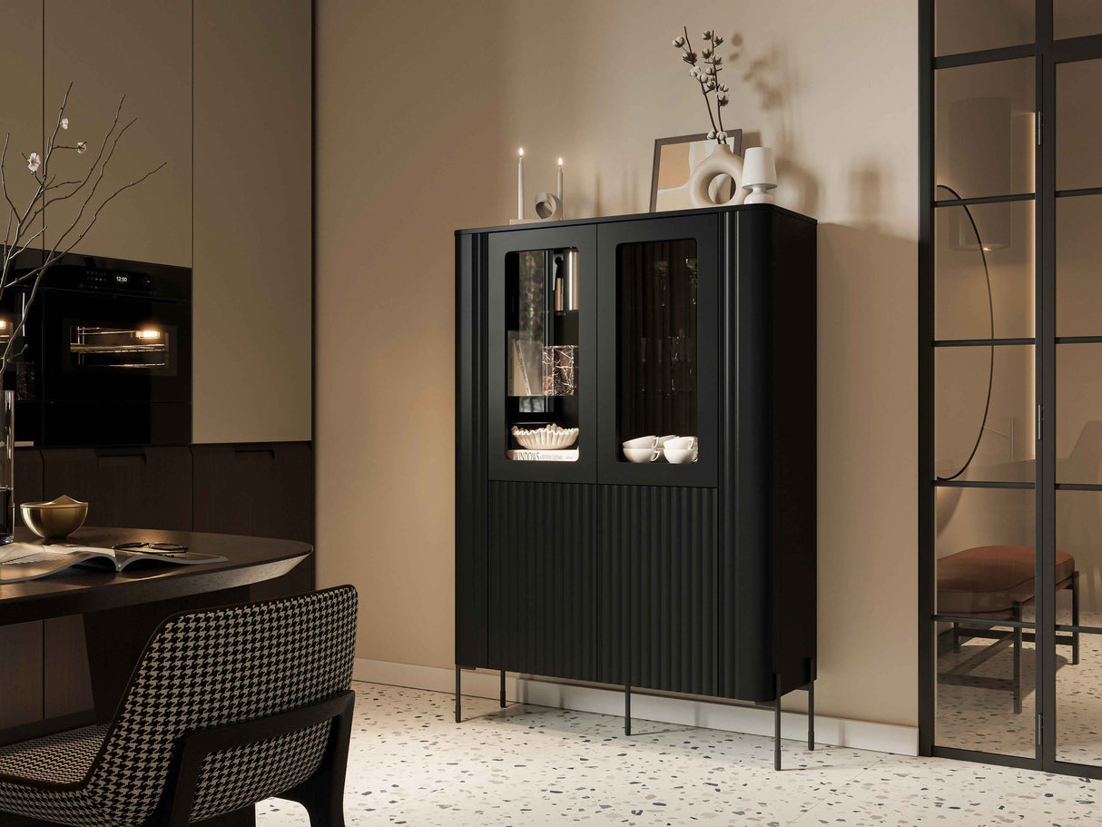 Vitrine SOLIS 110×60×40cm – Weiss Matt