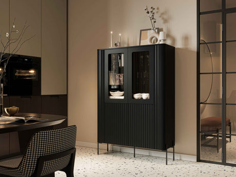 Vitrine SOLIS 110×60×40cm – Weiss Matt