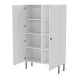 Vitrine, MAISON LINEA 100x66x40.5 cm, Weiss matt