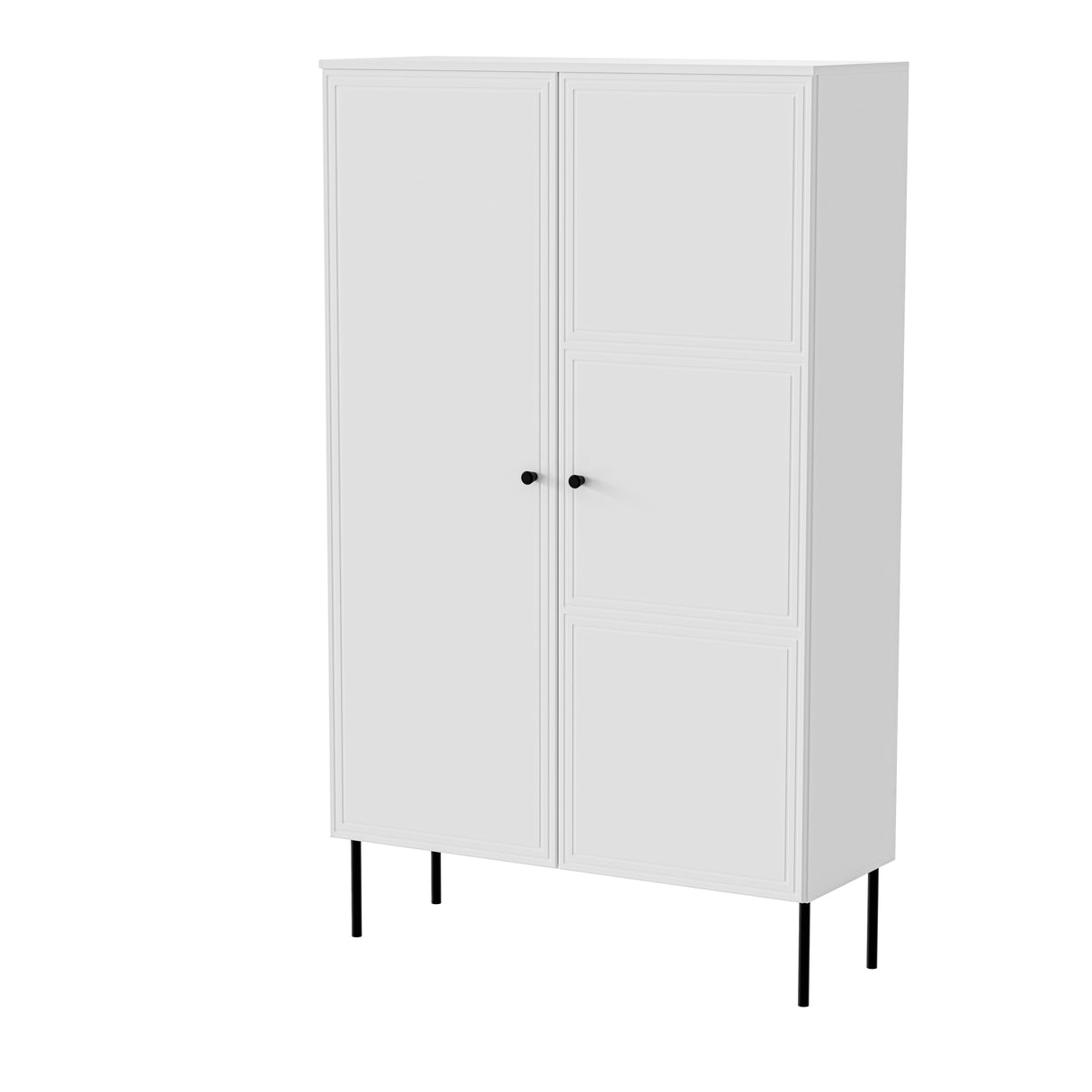 Vitrine, MAISON LINEA 100x66x40.5 cm, Weiss matt