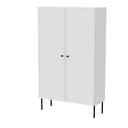 Vitrine, MAISON LINEA 100x66x40.5 cm, Weiss matt