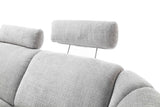 WERDE Design Sofa , elektrisch verstellbar - grau 265/109/103cm
