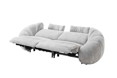 WERDE Sofa 2sitzer, elektrisch verstellbar - grau 265/109/103cm