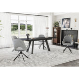 Ausziehtisch JELIA Keramikglas schwarz