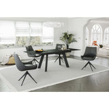 Ausziehtisch JELIA Keramikglas schwarz