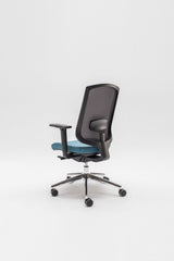 Sava Bürostuhl mit Kopfstütze dunkelblau /schwarz - Prime Möbel