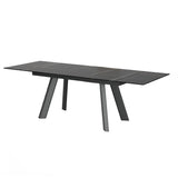 Ausziehtisch JELIA Keramikglas schwarz