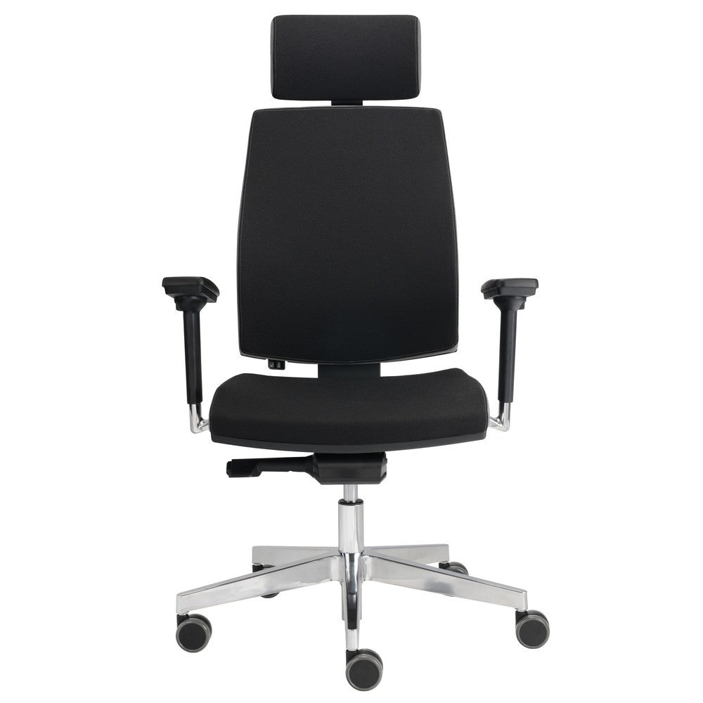 Bürodrehstuhl Premium 1 mit Polsterrücken, Kopfstütze Dynamisches Sitzen auf hohem Niveau Prime Möbel