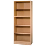 Red Line Bücherregal 4 Fachböden 800 x 400 x 2.004 mm Braun Buche Red Line
