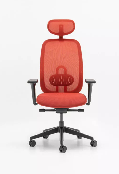 Oliver Bürostuhl 360 Kopf.+ 4D ziegelrot - Prime Möbel