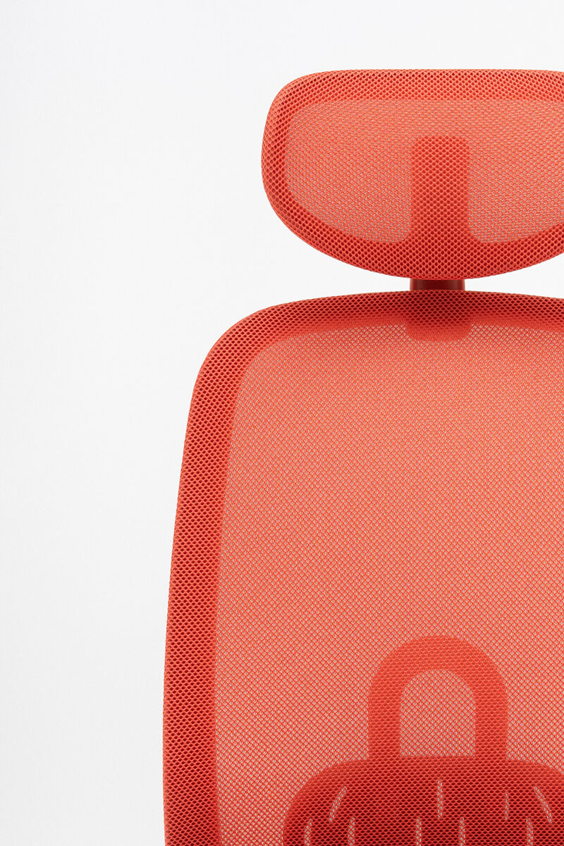 Oliver Bürostuhl 360 Kopf.+ 4D ziegelrot - Prime Möbel