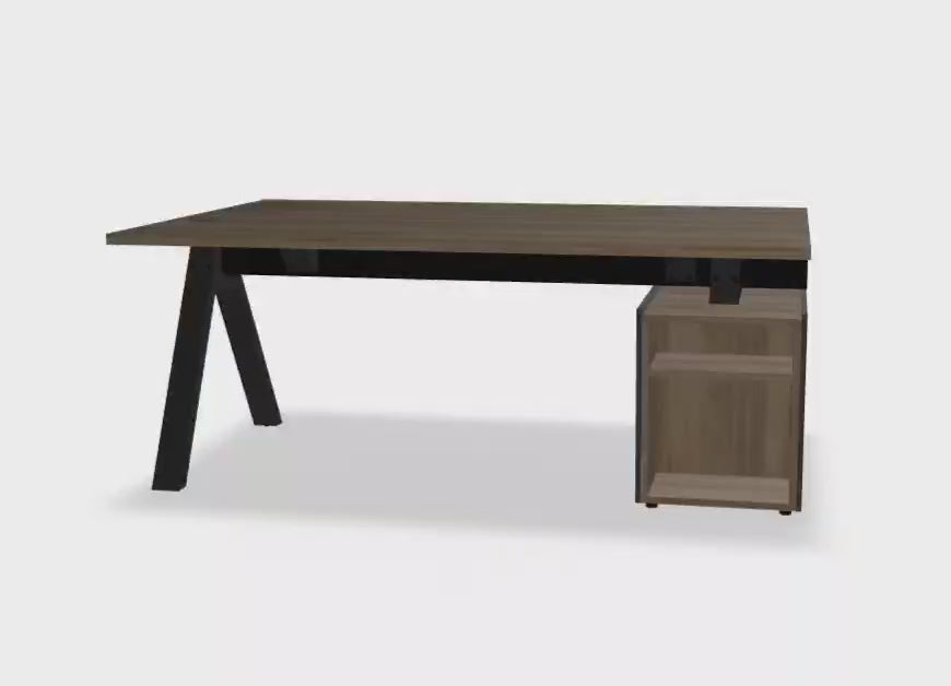Chefschreibtisch mit Container Viga