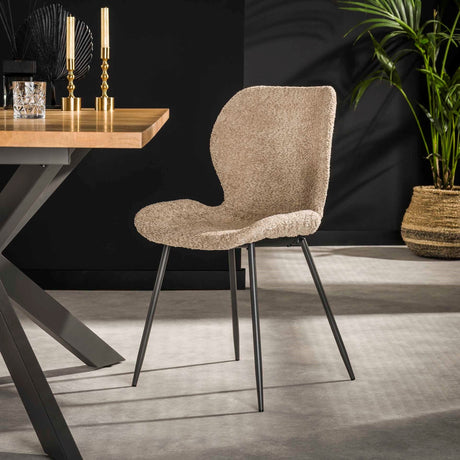 Zara Stuhl Samt/Bouclé Stoff - Prime Möbel