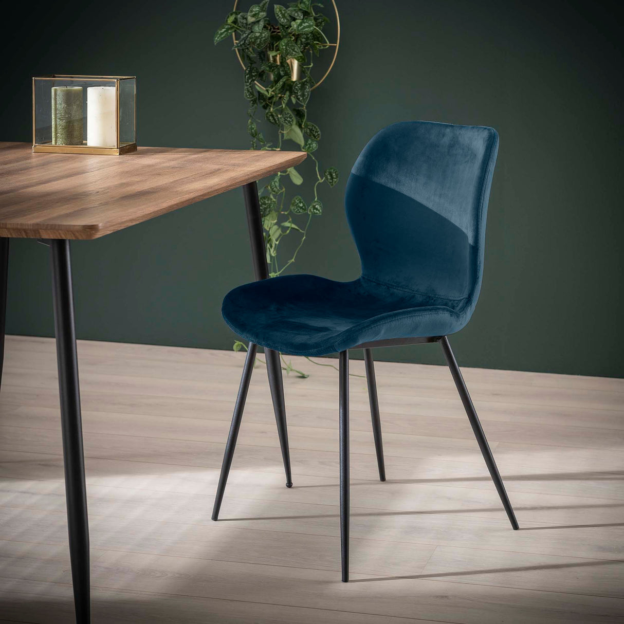 Zara Stuhl Samt/Bouclé Stoff - Prime Möbel