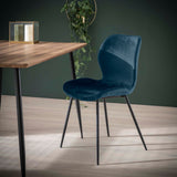 Zara Stuhl Samt/Bouclé Stoff - Prime Möbel