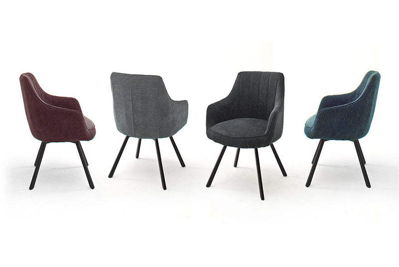 Armlehnendrehstuhl Fixy 2er-Set Chenille Prime Möbel