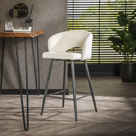 Barhocker Bouclé Salon Trendy und Bequem Prime Möbel