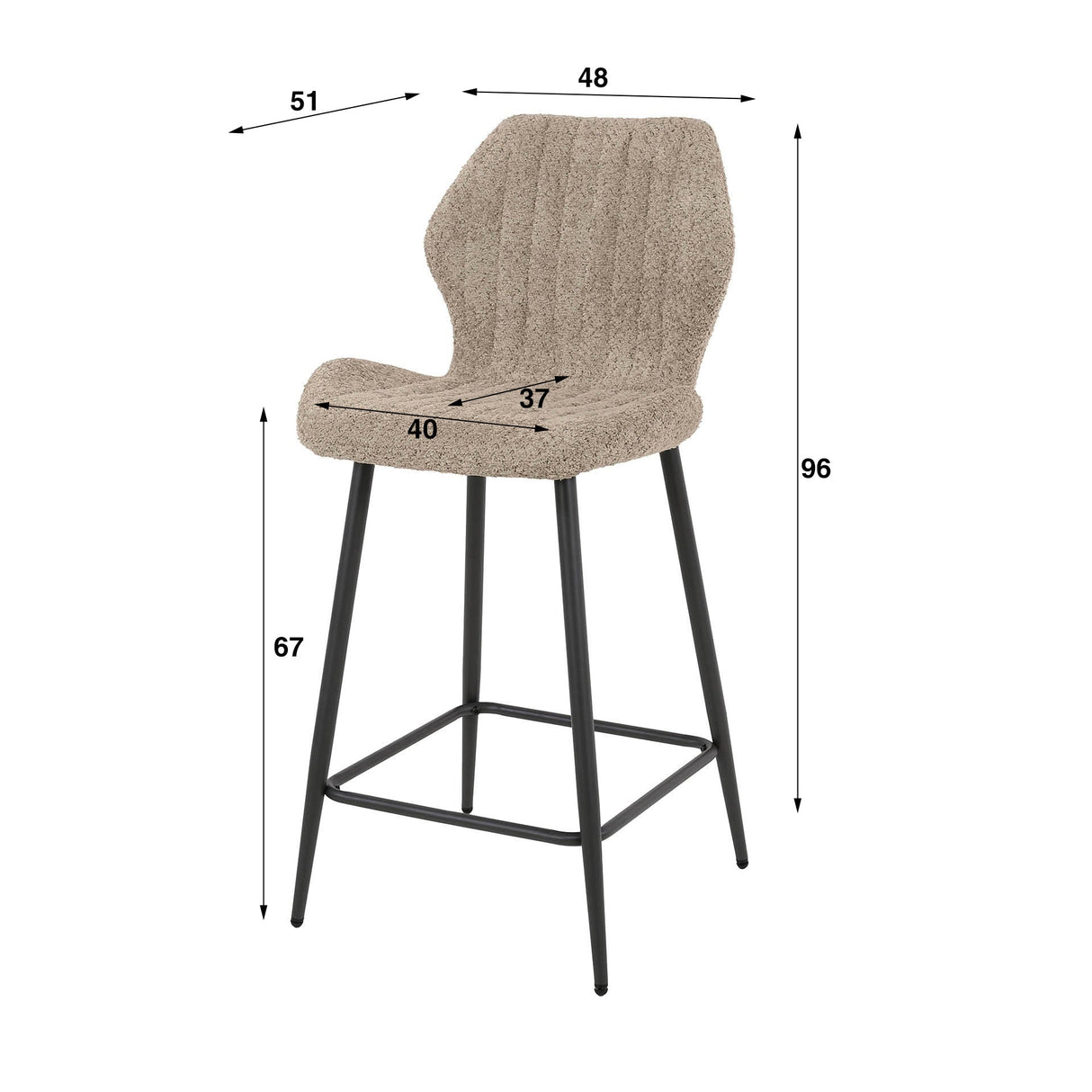 Barhocker Sara Eleganz trifft Komfort Prime Möbel