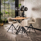 Fox Bartisch 140cm Teakholzfurnier mit organischer Note Prime Möbel