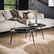 Metallica Couchtisch-Set aus robustem Stahl - Prime Möbel