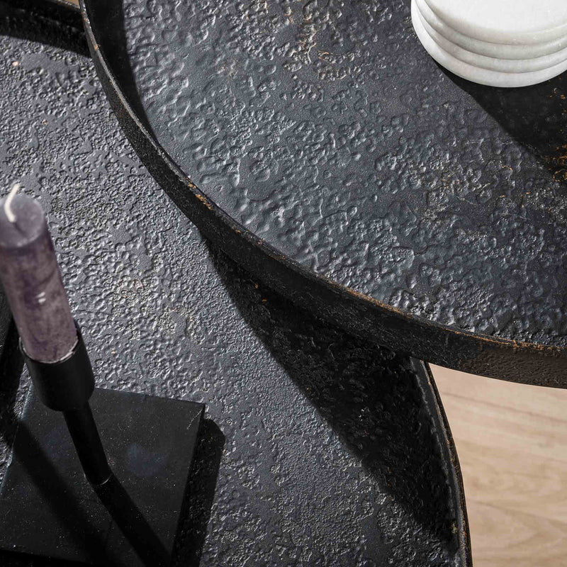 Metallica Couchtisch-Set aus robustem Stahl - Prime Möbel