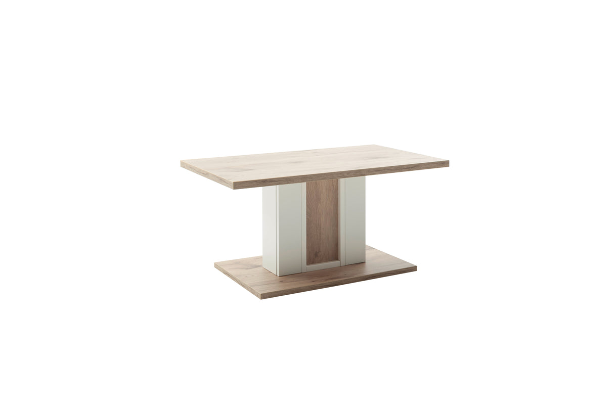 Santerno Couchtisch Weiss/ Viking Oak  95cmx55cm Prime Möbel