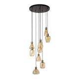 Amber V-Design Hängelampe mit 9 Schirmen - Prime Möbel