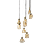 Amber V-Design Hängelampe mit 9 Schirmen - Prime Möbel