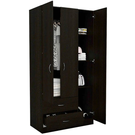 Austral 3-türiger Kleiderschrank 90x180 - Prime Möbel