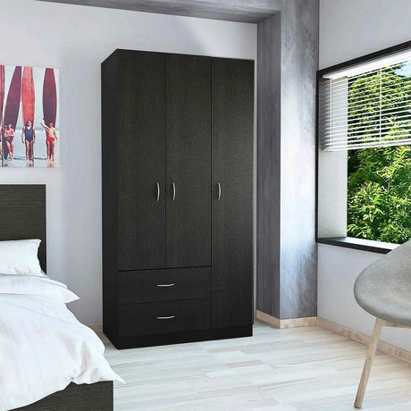 Austral 3-türiger Kleiderschrank 90x180 - Prime Möbel