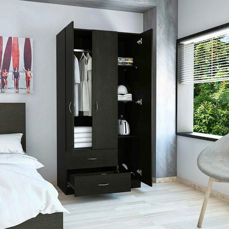 Austral 3-türiger Kleiderschrank 90x180 - Prime Möbel