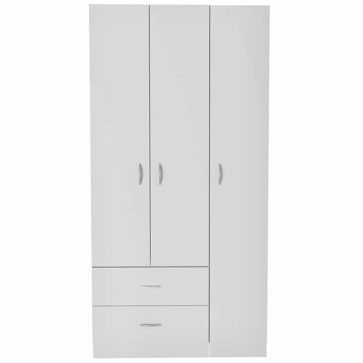 Austral weiss 3-türiger Kleiderschrank 90x180 - Prime Möbel