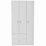 Austral weiss 3-türiger Kleiderschrank 90x180 - Prime Möbel