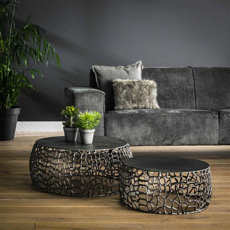 Couchtisch-Set Bily schwarz - Prime Möbel