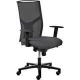 Ergonomischer Bürostuhl mit Rädern und verstellbaren Armlehnen - Prime Möbel